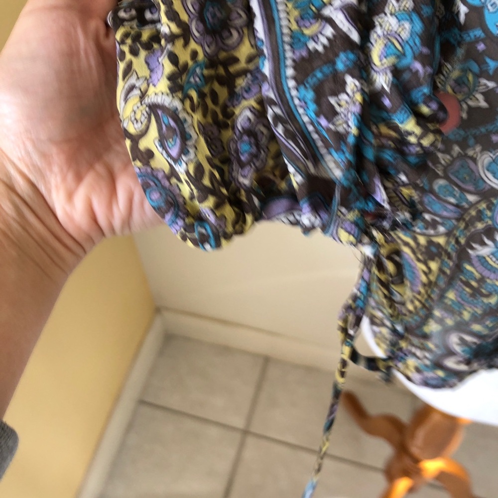 After Party by Nasty Gal Paisley Sheer Crop Top - Picture 5 of 7